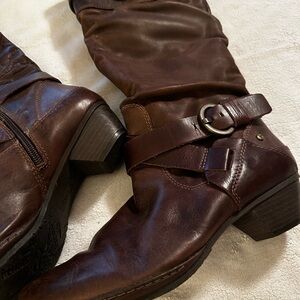 Pikolinos Brown Leather Knee High Boot, Size 9.5